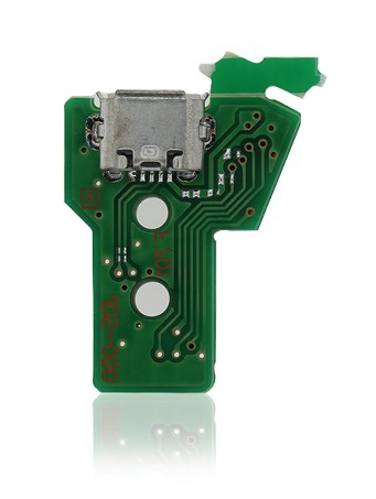 12 Pin V1 Micro USB Charging Port Socket IC Board Compatible For Sony™ PS4 Pro / Slim / Controllers (JDS-050 / JDS-055)