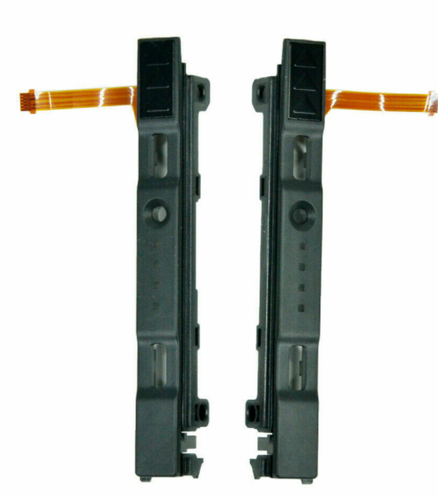 Original Left and Right Plastic Rail Assembly with Flex Cable Replacement for NS Switch Joy-con