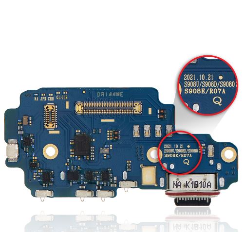 Charging Port Board Replacement for Samsung Galaxy S22 Ultra 5G (G908U/D/O/E/R07A) (North American Version)