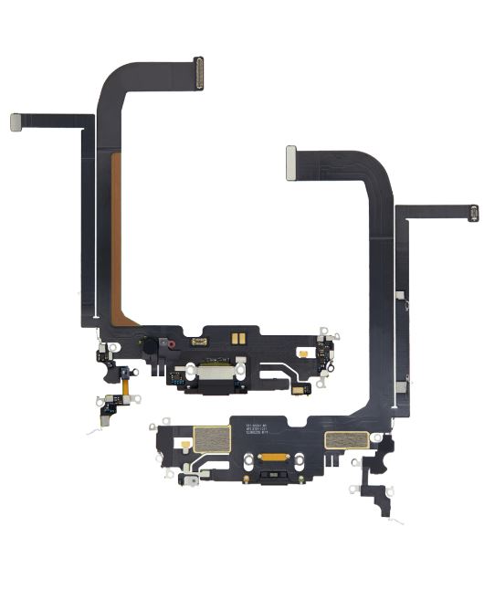 Charging Port Flex Cable Compatible For iPhone 13 Pro Max (Premium) (Graphite)