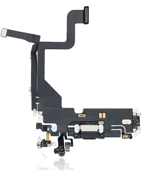 Charging Port Flex Cable Replacement for iPhone 13 Pro (Graphite).