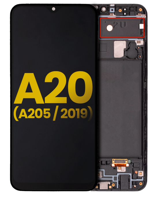 OLED Assembly With Frame Compatible For Samsung Galaxy A20 (A205U / 2019)