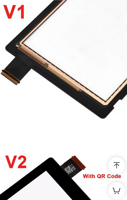 Touch Screen Digitizer Replacement for Nintendo Switch - V1 - NO QR CODE on flex)