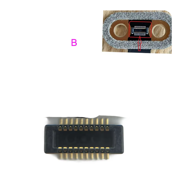 XBOX ONE X FRONT USB BOARD FPC ON Cable Side (NO DOT)