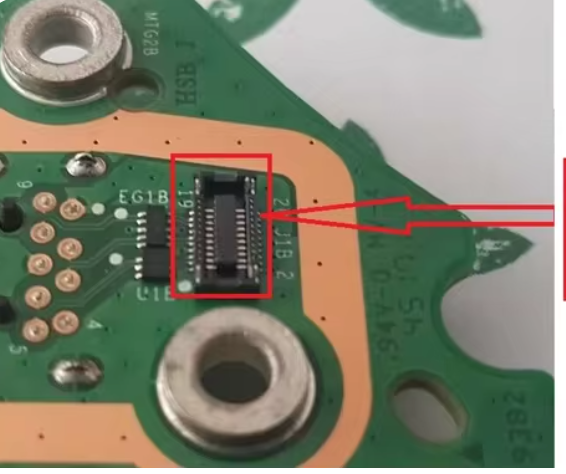 Xbox One X front USB/Sync Motherboard Connector FPC (NO dot)