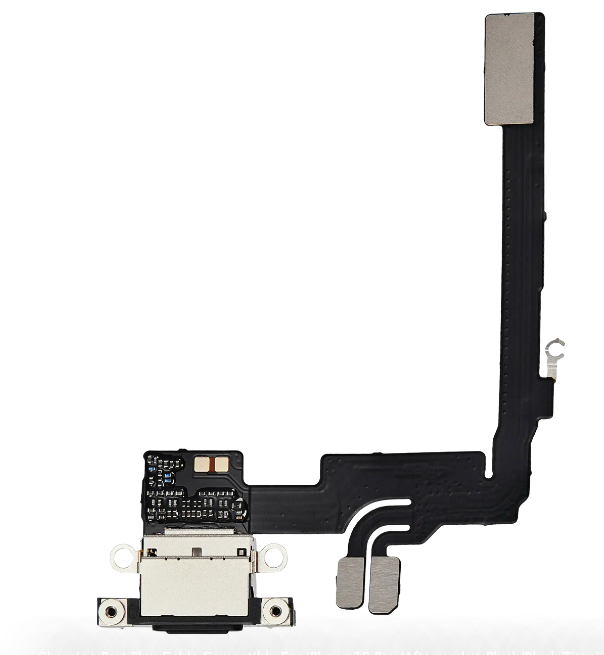 iPhone 16 Pro Charging Port with Flex Cable Replacement Part - AM