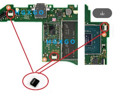 Nintendo Switch OLED Slider Connector Rail Slide FPC Connector Socket Clip