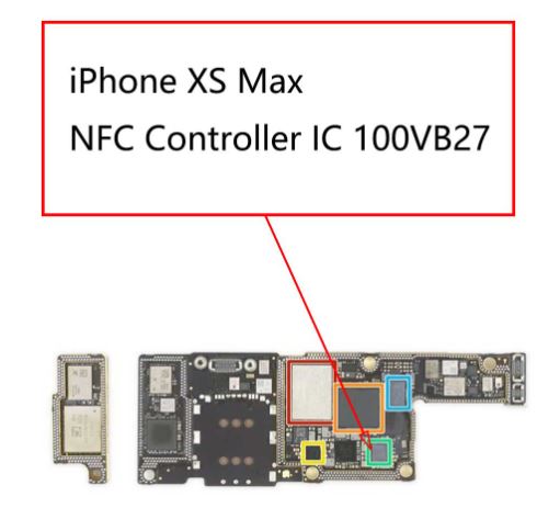 NFC Controller IC 100VB27 72Pin For iPhone XS / XS Max / XR