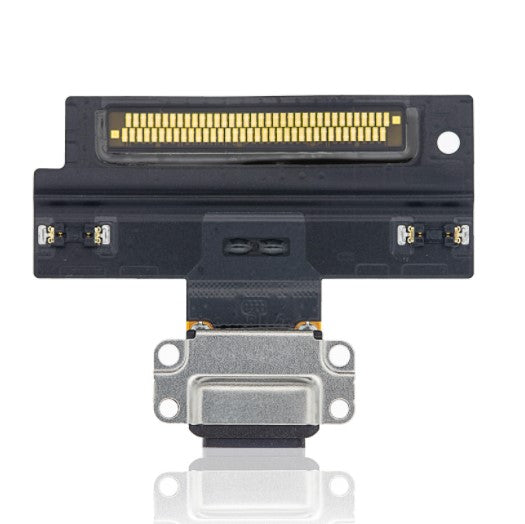 Charging Port Flex Cable Compatible For iPad Air 3 (Soldering Required) (White) (Premium)