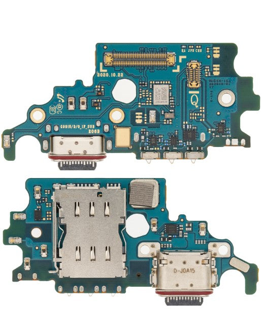 Charging Port Board With Sim Card Reader Compatible For Samsung Galaxy S21 5G (G991U) (North American Version)