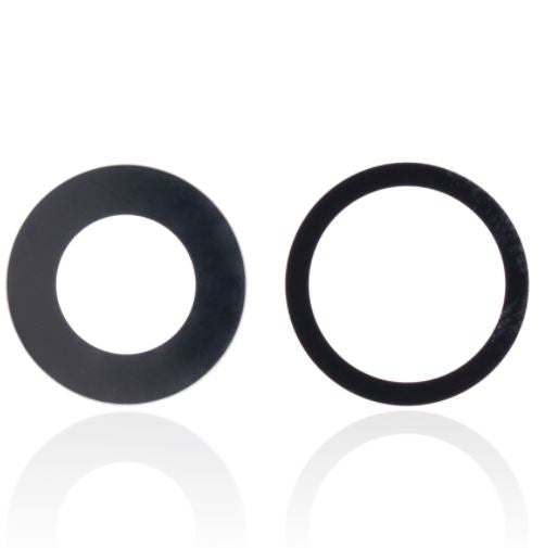 Back Camera Lens (Glass Only) with Adhesive Tape Compatible For iPhone 13 / 13 Mini (2 Piece Set) (Real Sapphire / Premium)