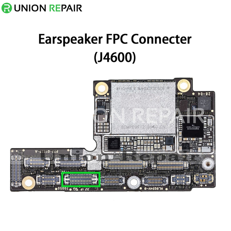 Receiver Range Inductor Environment Light Sensor Microphone FPC Connector Compatible For iPhone XS/XS Max (J4600, 28 Pin)