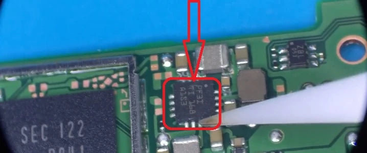 Nintendo Switch OLED Small PF3I LED Light Driver LCD Power IC Chip on Motherboard Fix Part