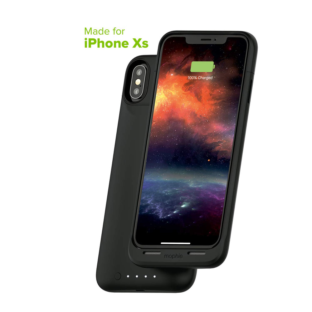 mophie Juice Pack Air - Mfi Certified - Wireless Charging - Protective Battery Pack Case for Apple iPhone Xs/X - Black - Retail