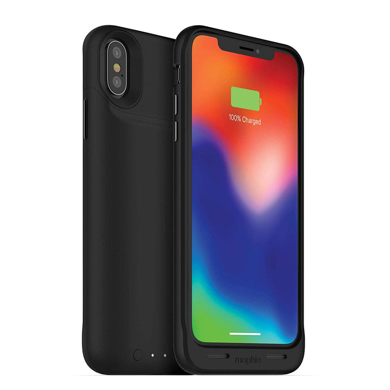 mophie Juice Pack Air - Wireless Charging - Protective Battery Case - Made For Apple iPhone X - Black