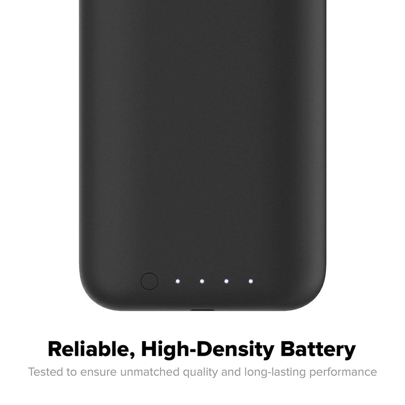 mophie Juice Pack Air - Mfi Certified - Wireless Charging - Protective Battery Pack Case for Apple iPhone Xs/X - Black - Retail