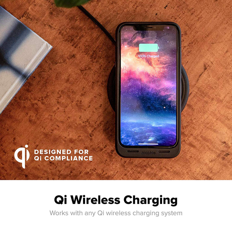 mophie Juice Pack Air - Mfi Certified - Wireless Charging - Protective Battery Pack Case for Apple iPhone Xs Max - Black