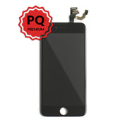 iPhone 6 Premium LCD Black and flex cables with full view polarization, premium backlight, cold pressed frame with camera and proximity sensor brackets