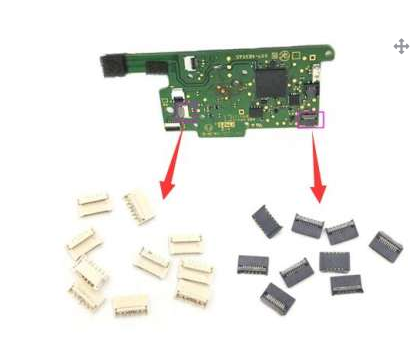 Original SL SR Flex Connector Socket Parts Replacement for Switch Joycon