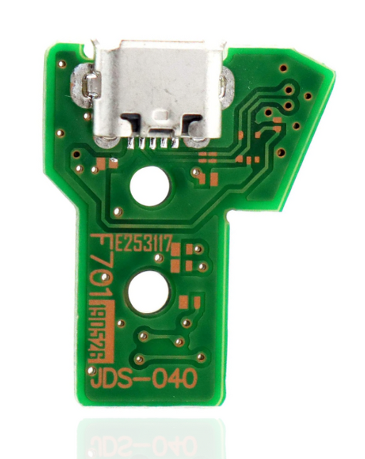 12 Pin V4 Micro USB Charging Port Socket IC Board Compatible For Sony™ PS4 Pro / Slim / Controllers (JDS-040)
