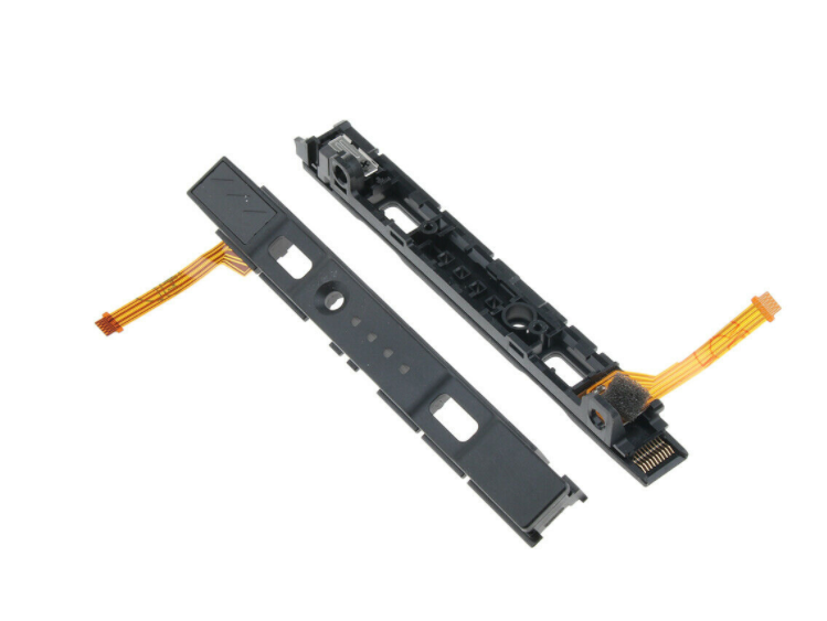 Left and Right Plastic Rail Assembly with Flex Cable Replacement for Switch Joy-con