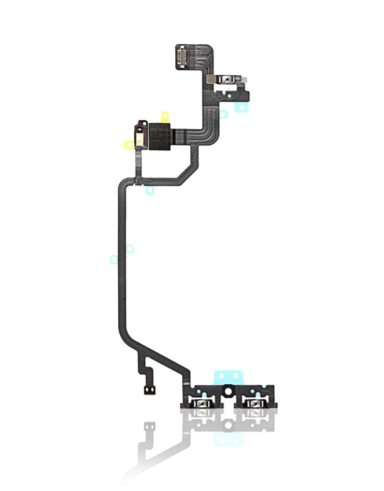 Power / Volume Flex Cable with Microphone Compatible For iPhone XR