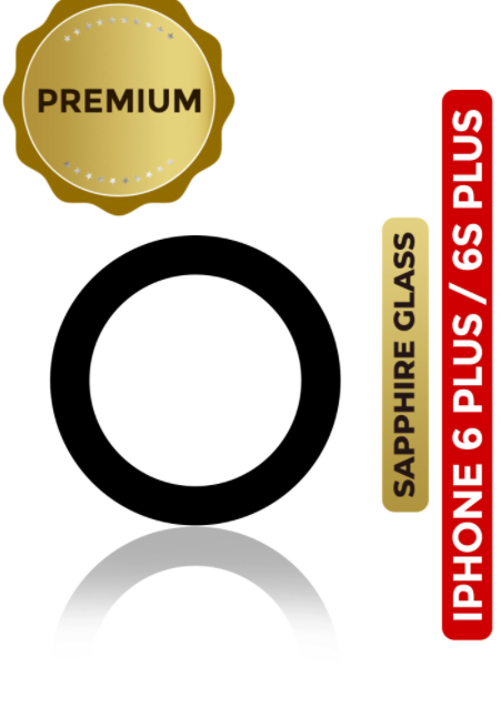 Back Camera Lens (Glass Only) Compatible For iphone 6 Plus / 6S Plus (All Colors) (Real Sapphire l Premium Quality)