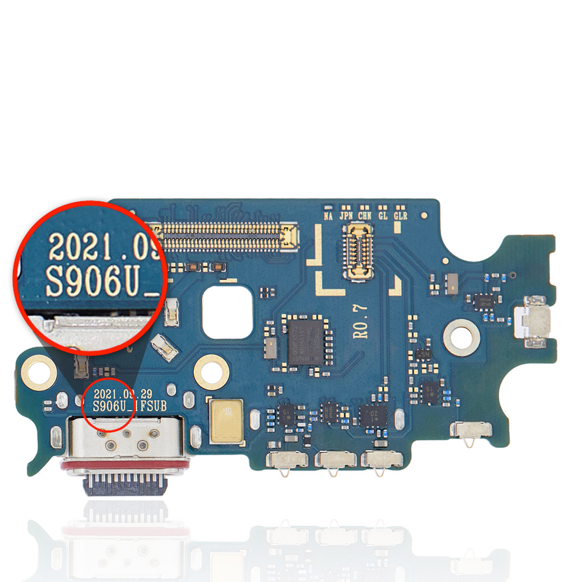 Charging Port Board With Sim Card Reader Compatible For Samsung Galaxy S22 Plus 5G (S906U) (North American Version)