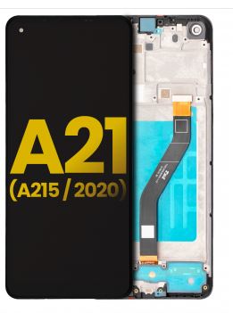 LCD Assembly With Frame Compatible For Samsung Galaxy A21 (A215 / 2020) (All Colors) (Refurbished)