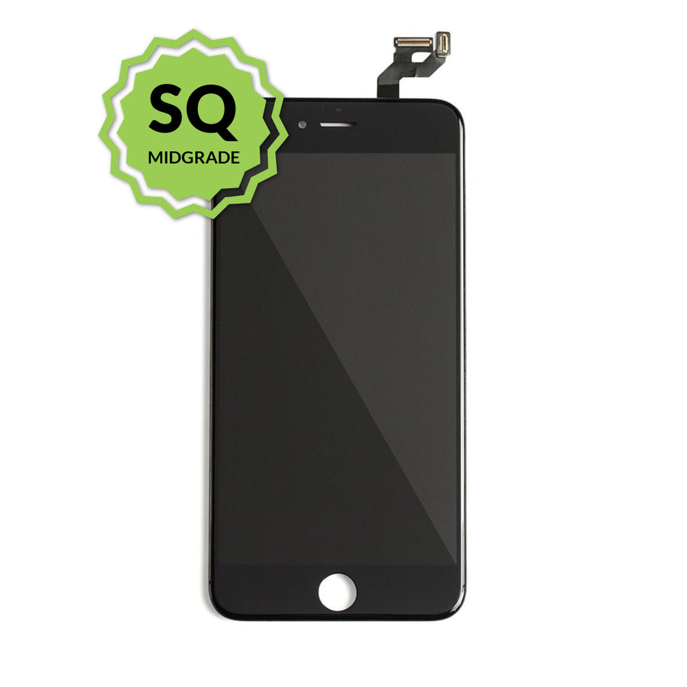  iPhone 6s Aftermarket Replacement LCD Black with full view polarization, 400 Nitts, cold pressed frame with camera brackets, and Dual Driver touch IC