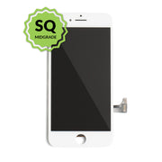  iPhone 7 Aftermarket Replacement LCD White with full view polarization, 400 Nitts, cold pressed frame with camera brackets, and Dual Driver touch IC