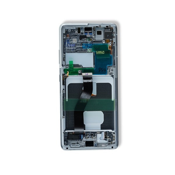 OLED Assembly With Frame Compatible For Samsung Galaxy S21 Ultra 5G (Refurbished) (Phantom Black)