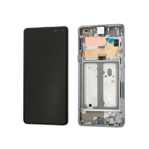 OLED Assembly With Frame Compatible For Samsung Galaxy S10 5G (Refurbished) (Majestic Black)